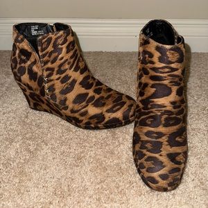 Women’s size 8 cheetah Jesy booties from Rampage